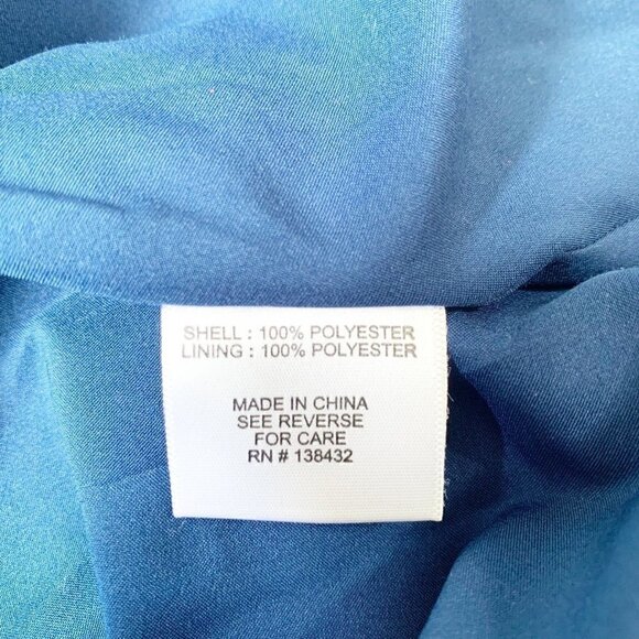 ModCloth blue ombre halter chiffon‎ flowy maxi formal dress - Picture 12 of 12